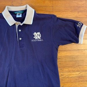 Vintage Notre Dame Fighting Irish Football Polo